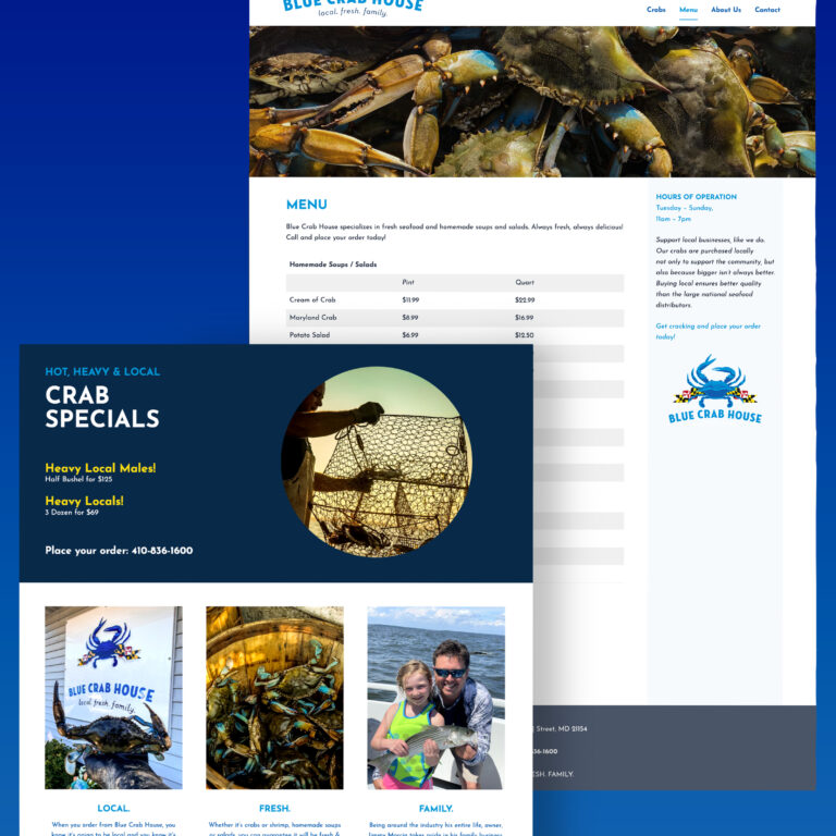 Blue Crab House Website